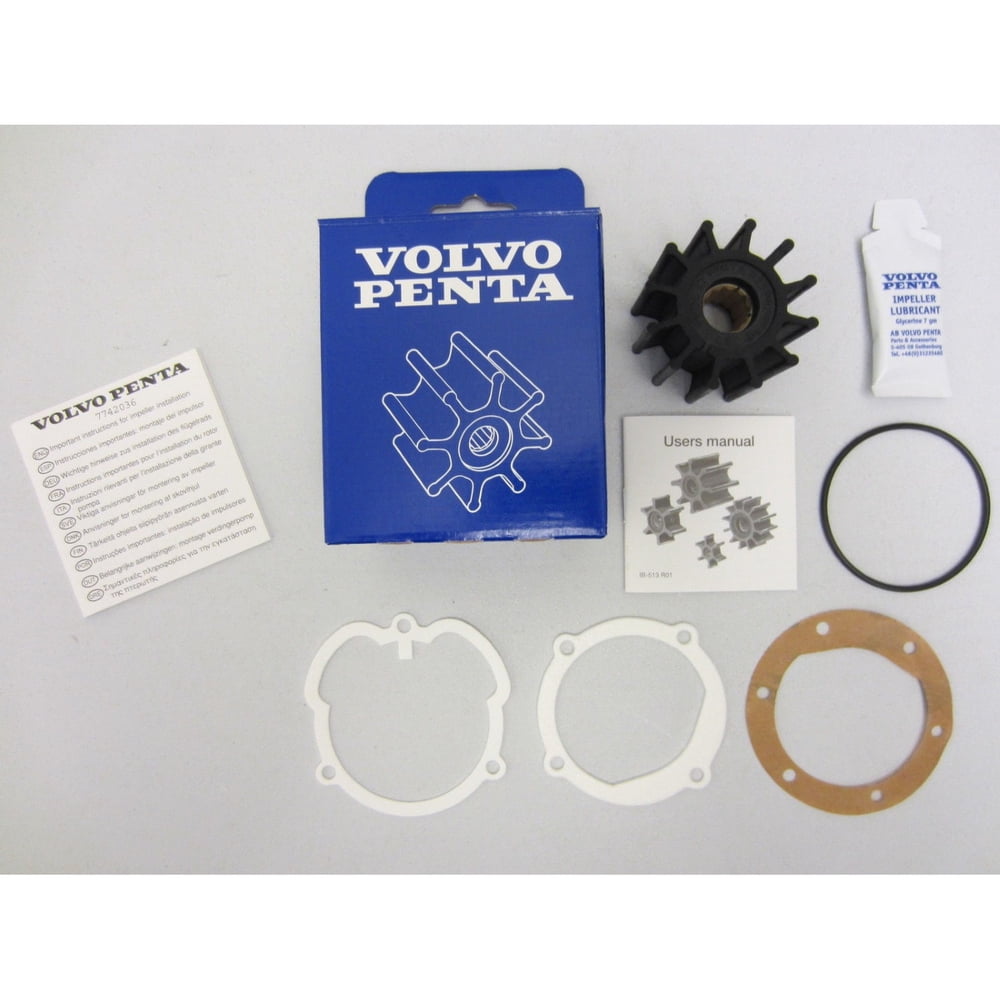 3862281 Raw Sea Water Pump Impeller Kit For OMC Cobra SX Stern Drive (3.0-5.8L) - Splined Shaft, Replaces 825940, 18-3081