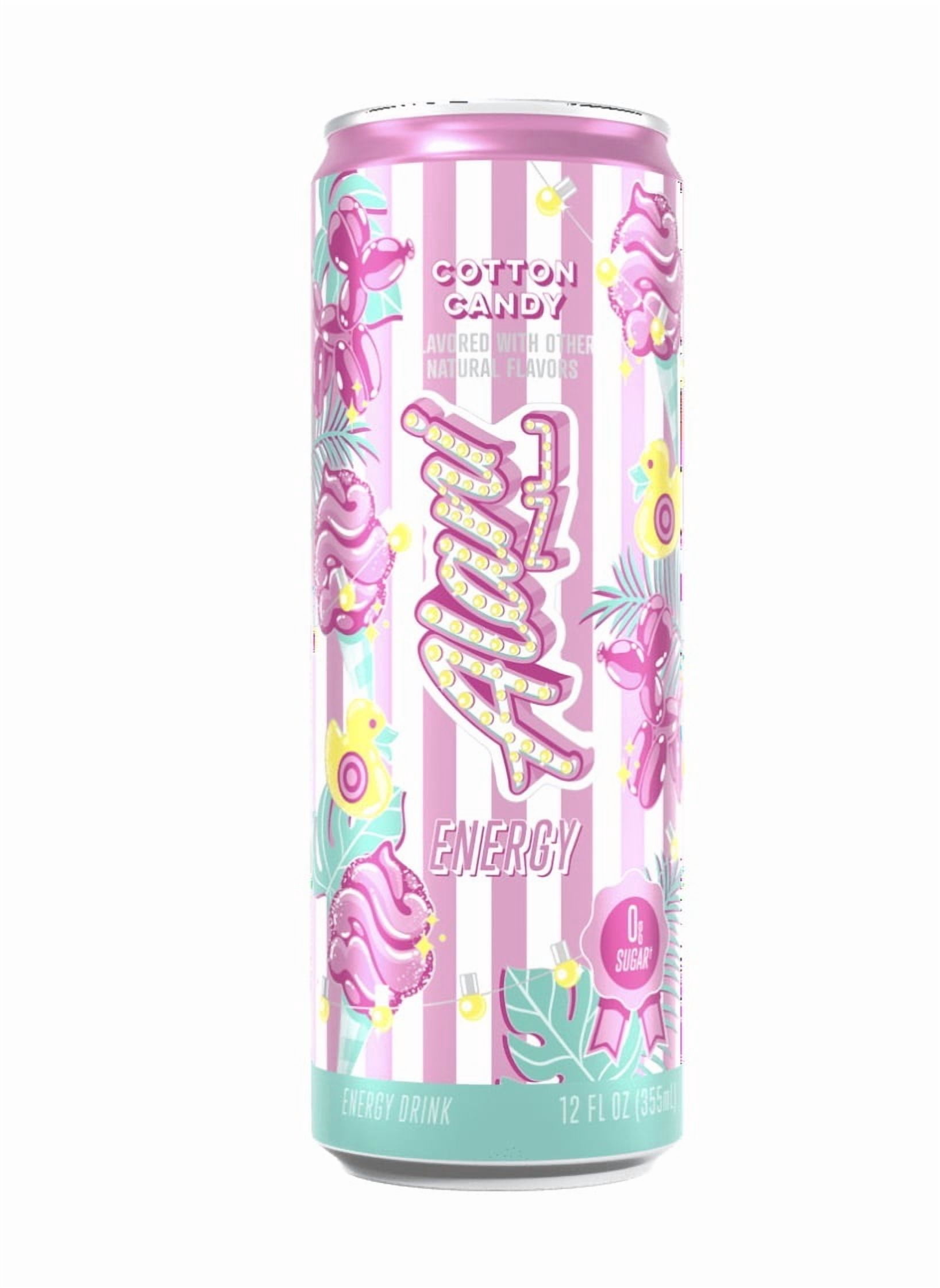 Alani Energy Drink Variety Pack Cotton Candy Cherry Bomb Strawberry Sunrise Flavors 12 Count