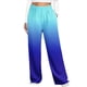 thumbnail image 3 of Pantalones deportivos Prolriy para mujer, pantalones de moda para mujer, pantalones deportivos casuales con estampado degradado, bolsillos, cintura alta, deportivos, para gimnasio, ajuste atlético,, 3 of 7