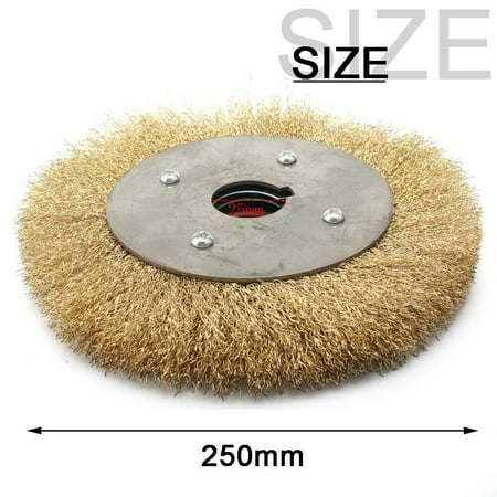 

100-250Mm Soft Flat Brass Copper Wire Brush Polishing Wheel Crimped For Grinder