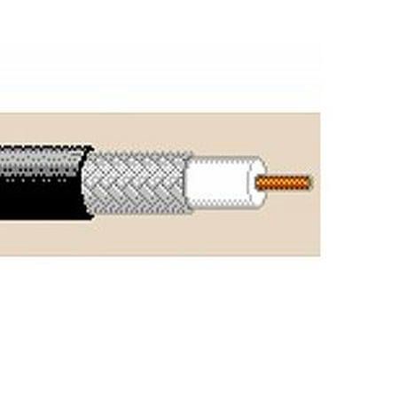 Rg58 Plenum - 8240 5250ft RG58A/U Computer and Instrumentation Coax Cable 20 AWG Solid Bare Copper Overall TC Braid 95% CMX for 50 Ohm Transmission and Computer - Black Belden
