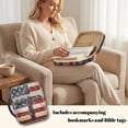 thumbnail image 4 of Xixirimido American Flag Cross Print Bible Cover Case Large Quilted Bible Carrying Case with Handles, Bible Study Supplies & Accessories Christian Gifts for Church, 4 of 7
