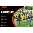 Penn Premium Outdoor Easy Setup Badminton Set with Net, 4 Rackets and