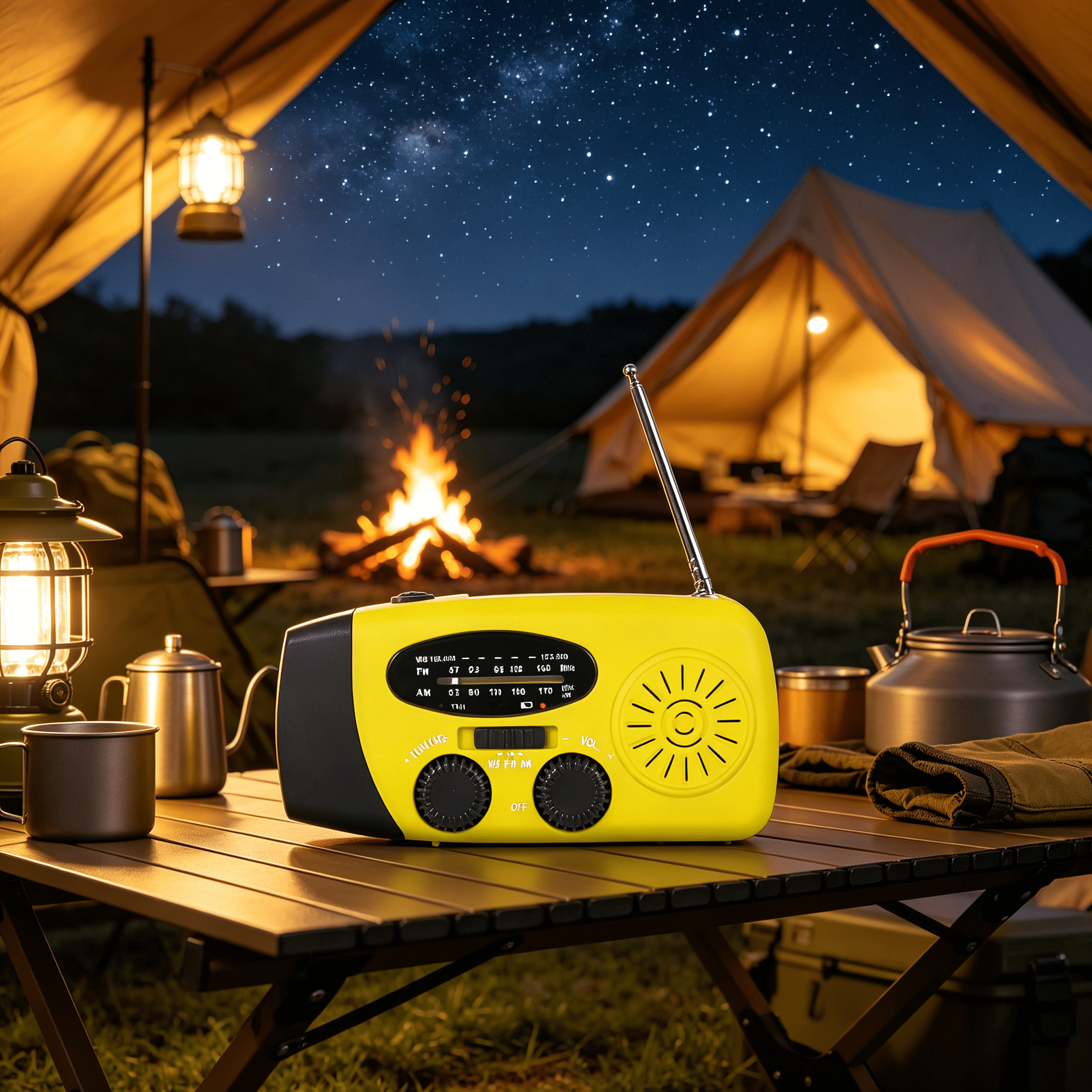 GJX 2026 New Emergency Hand Crank Radio with Led Flashlight,Am/Fm Noaa Portable Weather Radio with 1200Mah Power for Camping,Hiking,Travel,Emergency