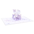 thumbnail image 2 of Cumpleaños Pop Up Flower Saludo Tarjeta en blanco Papel Sobre Sobre 3D Aniversario Acción de Gracias Regalo de vacaciones de Navidad Mujeres Artesanía Púrpura AweSitey HA010337-02, 2 of 6