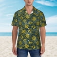 thumbnail image 2 of Susaid Marine Anchors And Compass Print Hawaiian Shirts for Men Women,Hawaiian Summer Short-Sleeve Casual Relaxed-Fit Button-Down,XX-Large, 2 of 7