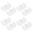 thumbnail image 4 of LEEYNEER 8 Pcs Bouchon de Porte de Douche en Silicone Blanc, 4 of 8