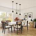 thumbnail image 4 of YAKKELAMP  Hanging Light Black Base with Switch Black Metal Shade E26 Connection Vintage Design Pendant Lamp Replacement Downlight for Kitchen Dining Table Loft(No Bulb), 4 of 7