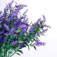 thumbnail image 3 of 8PCS Artificial Lavender Flowers Outdoor UV Resistant No Fade Fake Boxwood Faux Plastic Shrubs Plants for Garden Patio Porch Window Box Home Wedding Farmhouse Hanging Décor, 3 of 9