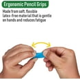 thumbnail image 3 of The Pencil Grip Classic Triangle Ergonomic Grippers, 12 Count, Assorted Colors, for Right- or Left-Handed Users, 3 of 9