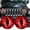 Blue, variant on 1 Pair Beast Eyes Headlight Decals Realistic Eye Stickers Weatherproof UV-Resistant Vinyl Easy Application Unique Accent for Trucks & Off-Road Vehicles