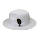 thumbnail image 1 of Bowknot Straw Hat for Male Female Fashion Bonnet Hat Handwoven Panama Hat with Belt Beach Vacation Picnics Sun Hat, 1 of 4