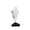 White, variant on Creative Cloud Volcano Shape Desktop Decorative Ornament Art Home Accent Piece Durable Decor Material Unique Tabletop Display for Living Room Office Shelf Entryway Console White 1