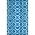 thumbnail image 2 of SAFAVIEH Four Seasons Jillean Floral Polyester Area Rug, Blue/Ivory, 5' x 8', 2 of 6