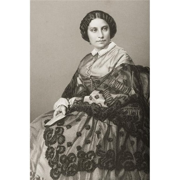 Posterazzi DPI1860483 Madame Caroline Marie Felix Miolan-Carvalho C. 1827-1895. Chanteur Français. Affiche Gravée, 11 x 17