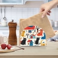 thumbnail image 6 of Cat Around Houses Napkin Holder for Table Clear Napkin Stand Paper Holder Acrylic Organizer Dispenser Napkins for Dinner Kitchen Restaurant Room, 6 of 8