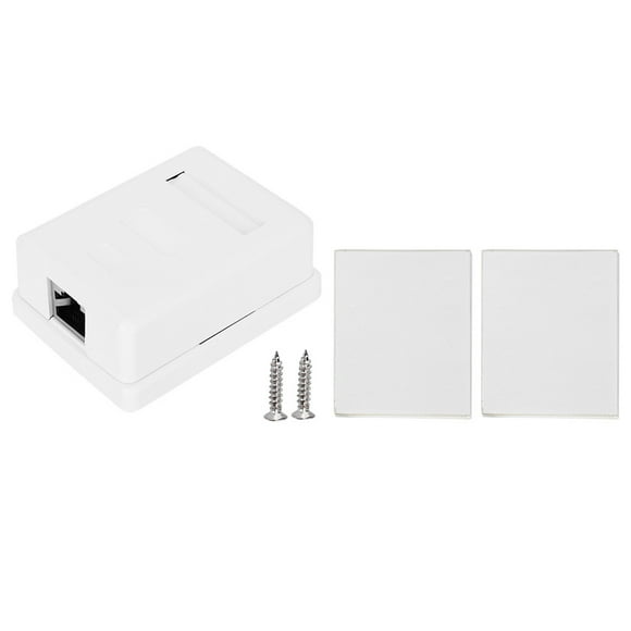 2pcs RJ45 Junction Box, Shielded Networks Wiring Networks Box, RJ45-8P8C Work Area For  Engineering Integrated Wiring