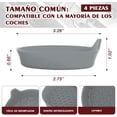 thumbnail image 4 of Posavasos para Coche, Juego de 4 Portavasos Universales de Silicona, Antideslizantes y a Prueba de Fugas (Gris), 4 of 4