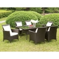 thumbnail image 3 of Furniture of America Contemporary Faux Rattan Karrie Patio Arm Chair, White, 3 of 6