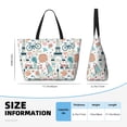 thumbnail image 4 of Easygdp Eiffel Tower Bolsa de Viaje de Playa de Gran Capacidad, Bolsa Tote Perfecta para la Playa, Escapadas de Fin de Semana y Viajes, 4 of 7