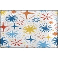 thumbnail image 4 of SKYSONIC Doodle Abstract Stars Non-Slip Area Rug, Floor Carpet Comfort Floor Mats Decor for Indoor Front Porch Living Room Bedroom Kitchen, 36"x24", 4 of 5