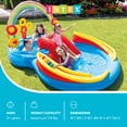 thumbnail image 2 of Intex 9.75 x 6.3 Ft Rainbow Slide Inflatable Pool Water Slide Ring Center, 2 of 12