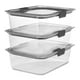 thumbnail image 1 of Recipiente de almacenamiento de alimentos Rubbermaid Brilliance de 9.6 tazas, paquete de 3, 1 of 4