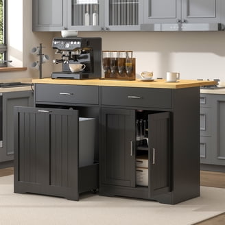 Chris & Chris JET1222 Stadium Kitchen Work Station With Wood Top
