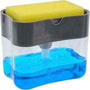 Distributeur de savon portable et porte-éponge pour savon à vaisselle de cuisine et distributeur de savon éponge Boîte liquide