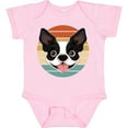 thumbnail image 3 of Inktastic Boston Terrier Dog Retro Sunset Boys or Girls Baby Bodysuit, 3 of 5