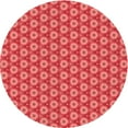 thumbnail image 1 of Ahgly Company Tapis Rond Lavable en Machine Intérieur Transitionnel Rouge, 3 Pieds Rond, 1 of 7