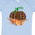 thumbnail image 4 of Inktastic Cheetah Print Pretty Pumpkin with Fall Leaves Boys or Girls Baby Bodysuit, 4 of 5