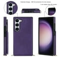 thumbnail image 2 of Nalacover Crossbody Wallet Case for Samsung Galaxy S23 Plus, RFID Blocking Premium PU Leather Shoulder Strap Lanyard Shockproof Magnetic Cover with Card Slots Holder Kickstand Case,Purple, 2 of 8