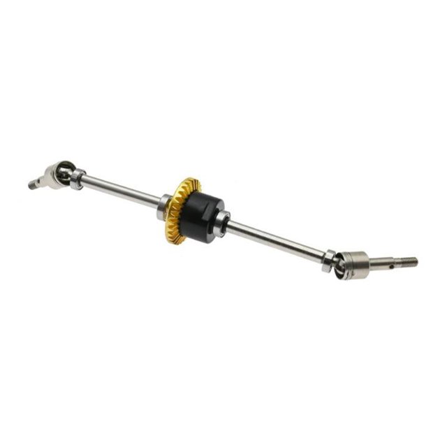Accesorios de eje delantero diferencial de Metal, piezas de repuesto resistentes y duraderas 1:12 para coche de Hobby MN86S MN128 Crawler Model RC