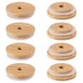 thumbnail image 1 of DOITOOL 8pcs Bottle Sealing Bamboo Lids Jar Sealing Covers Jar Bottle Lids Bottle Bamboo Covers for Cups Bottles, 1 of 4