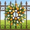 thumbnail image 4 of fsxdhpcsgfc Wicker Independence Day Ornament Realistic Decorative Wall Hanging Door Decorations Hanging Outdoor All Year above Decorations for Door Flower Door Hanger for Front Door Baby Heart Shaped, 4 of 7