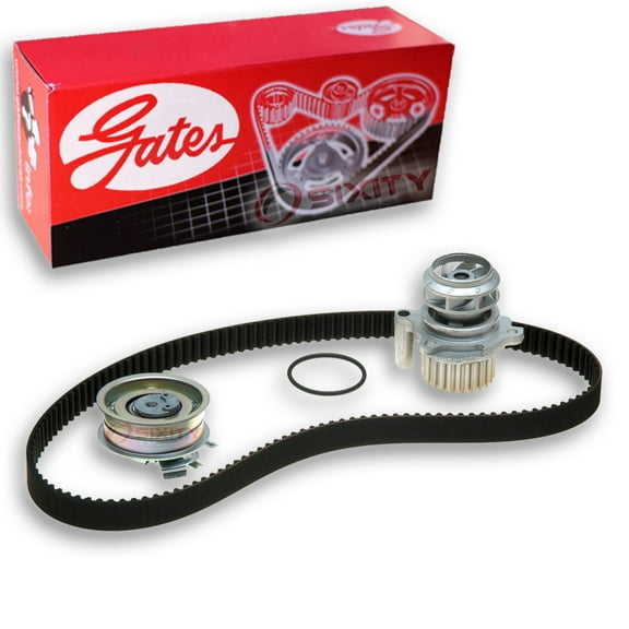 Gates PowerGrip Timing Belt Kit w Water Pump compatible with Volkswagen Jetta 2.0L L4 1999-2014