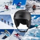 thumbnail image 5 of Casco de esquí Casco protector de esquí Ligero moldeado integralmente acolchado para invierno, 5 of 7