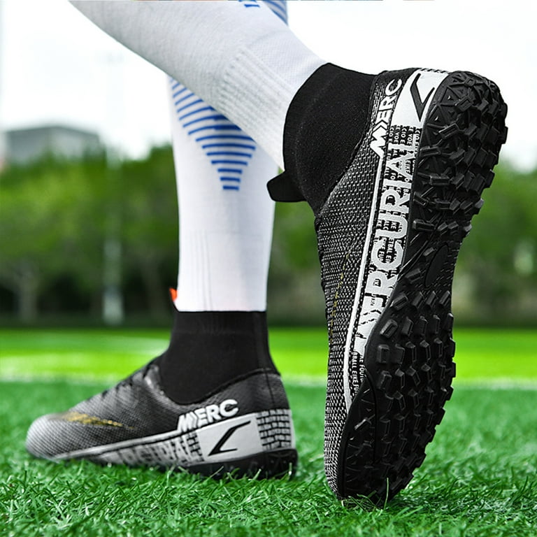 verhaal Krimpen klein Teenagers Sock Design Football Boots Men Soccer Cleats Shoes - Walmart.com