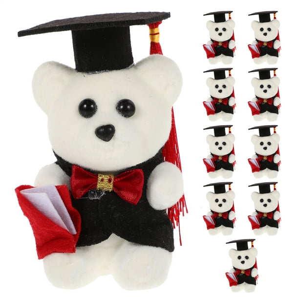 KAKOWELY 10 osos de peluche de graduación para el hogar, dormitorio, regalo de cumpleaños
