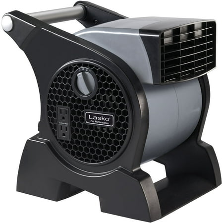 Lasko Pro Performance High Velocity Utility Fan with Integrated Power Outlets
