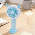 thumbnail image 5 of AYktou Mini Portable Fan, Hand Fan Summer Gift Cute Ears Design Folding Mini Fan, USB Rechargeable Personal Fan with Nightlight, Removable Base Stand Handheld Fan for Indoor Outdoor Travel Camping, 5 of 6