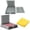 A, variant on Nallwabiu 4 Versatile Note Organizer Stencil Templates, Durable ABS Plastic Planner Stencils for Journaling, Daily Planning, Brainstorming, Home, School & Office Use