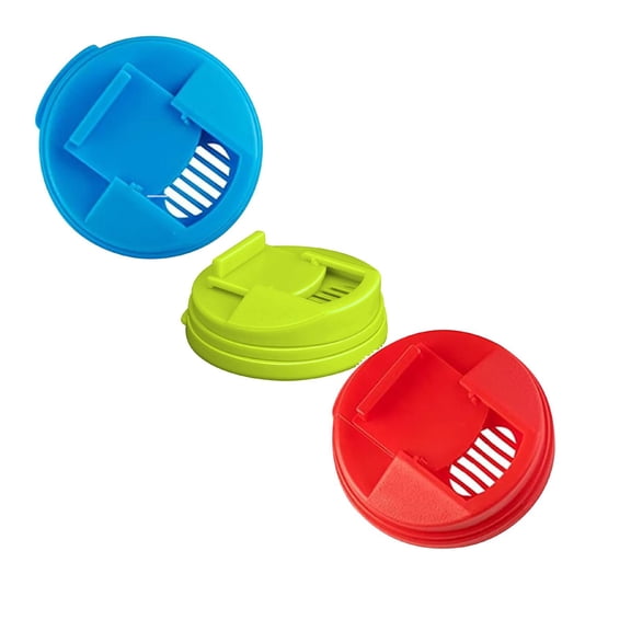 DONGHEHH 3PCS Soda Can Lid Covers, Reusable Beverage Can Caps with Sliding Closure for Coke, Beer and Soft Drink Cans, Blue Green Red