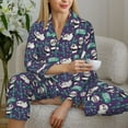 thumbnail image 6 of Uemuo Bamboo Panda Pattern Womens Pajama Sets,PJ Set for Women,Pajamas for Women Logo,Long Sleeve Pajama Set for Women,Soft Long Sleeve Top With Pants-Small, 6 of 9