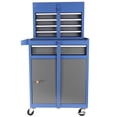 thumbnail image 6 of 7 Drawer Tool Chest on Wheels, Multi-function Rolling Tool Box Organizer for Garage Workshop Warehouse Repair Shop, Black, 6 of 8