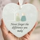 thumbnail image 4 of Adorno de Cristal Marino En Forma de Corazón para La Amistad | Regalo Hecho a Mano para Hermana | Decoración Navideña para Colgar En El Árbol | Recuerdo Único de La Amistad, 4 of 4