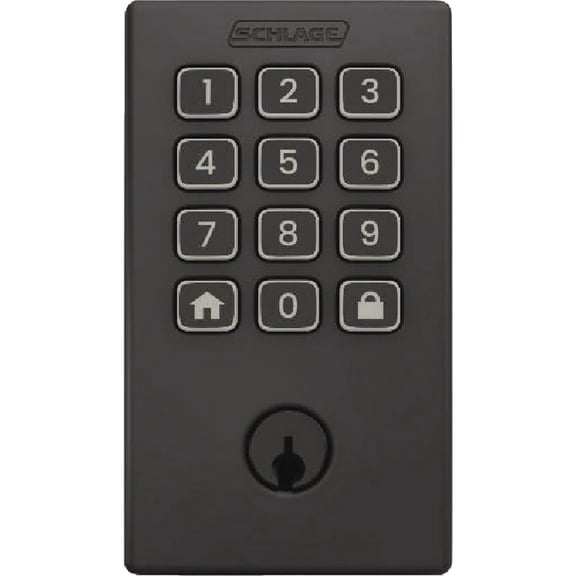 Schlage Arrive Century Matte Black Smart WiFi Deadbolt