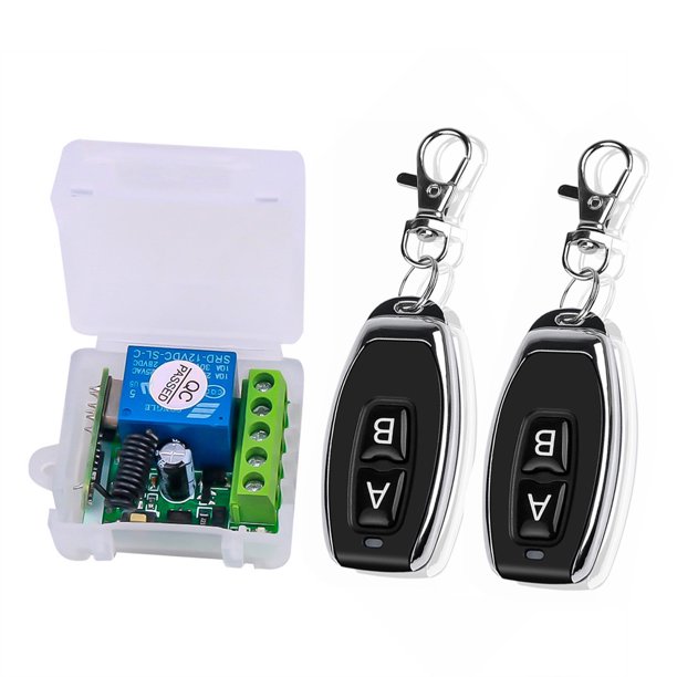 Interruptor remoto Irfora Smart Home 433Mhz DC 12V 1CH Interruptor remoto inalámbrico Relé Receptor Transmisor Módulo de interruptor de control remoto universal y transmisor RF Controles remotos 1527 Irfora Interruptor remoto