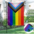 thumbnail image 3 of Drapeau de Jardin Arc-en-Ciel Fierté Inclusive Drapeau Lesbien Unilatéral, 3 of 5